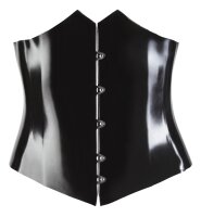Latex Mieder schwarz