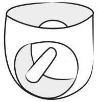 Latex Herren Slip schwarz