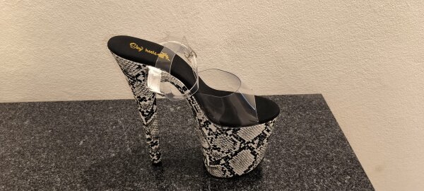 Schlangenmuster Weiß Schwarz