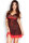Babydoll + String schwarz/rot CR3170