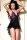 Babydoll CR4074 schwarz/violett