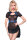 Babydoll CR4195 blau/schwarz