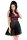Babydoll CR4214 schwarz/pink