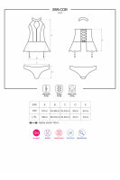 859-COR-1 Corsage schwarz