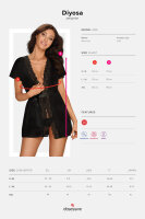 Diyosa Peignoir schwarz