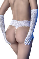 Perlenstring weiß + Minivibrator CR4395 Größe: M